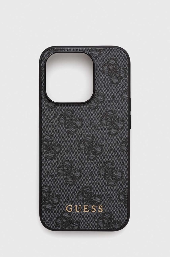 Guess telefon tok iPhone 15 Pro 6.1 telefonhoz szürke GUHCP15LG4GFGR
