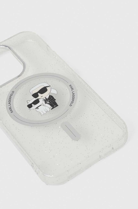Θήκη κινητού Karl Lagerfeld iPhone 15 Pro 6.1 KLHMP15LHGKCNOT διαφανή AA00
