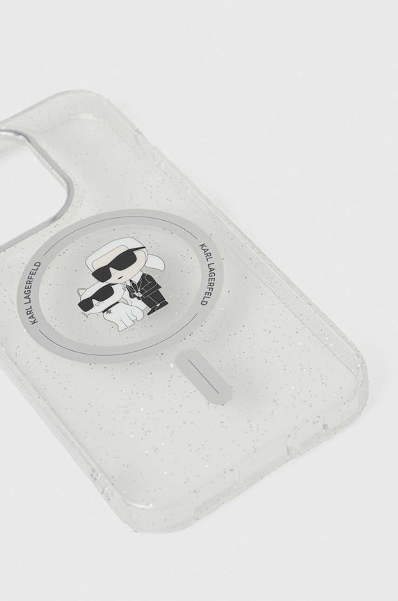 Θήκη κινητού Karl Lagerfeld iPhone 15 Pro 6.1 KLHMP15LHGKCNOT διαφανή AA00