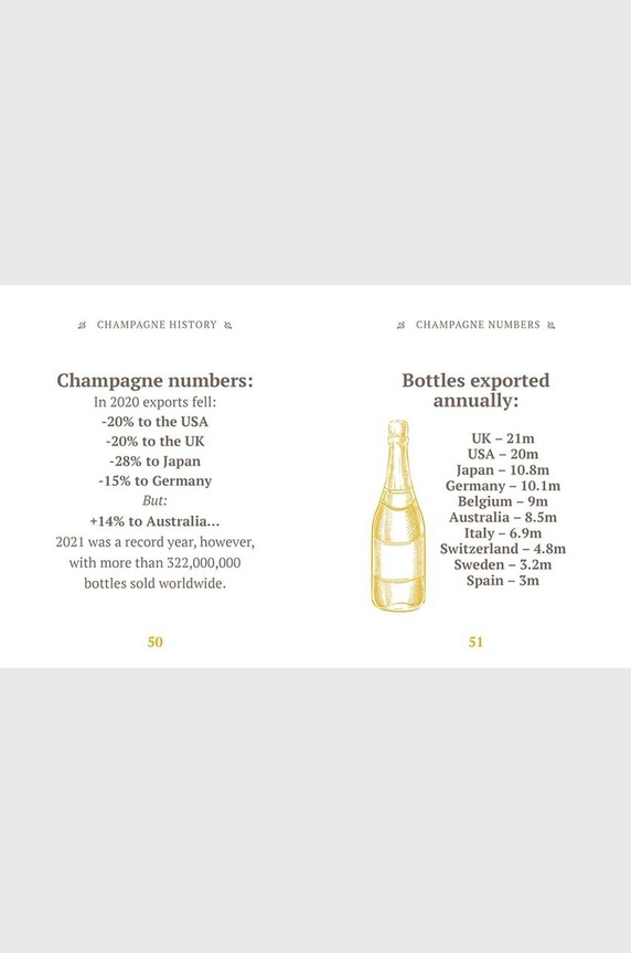 Lifestyle QeeBoo könyv The Little Book of Champagne, Orange Hippo!, English CB1066 többszínű