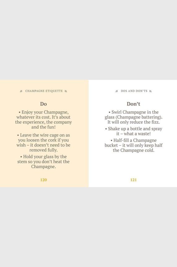 QeeBoo könyv The Little Book of Champagne, Orange Hippo!, English többszínű CB1066