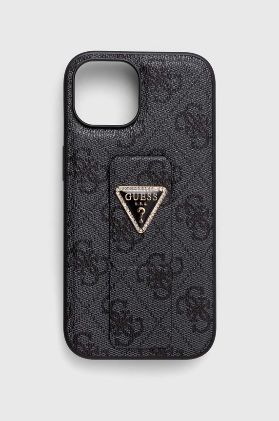 Guess telefon tok iPhone 15 / 14 / 13 6.1'' telefonhoz szürke GUHCP15SPGS4TDK