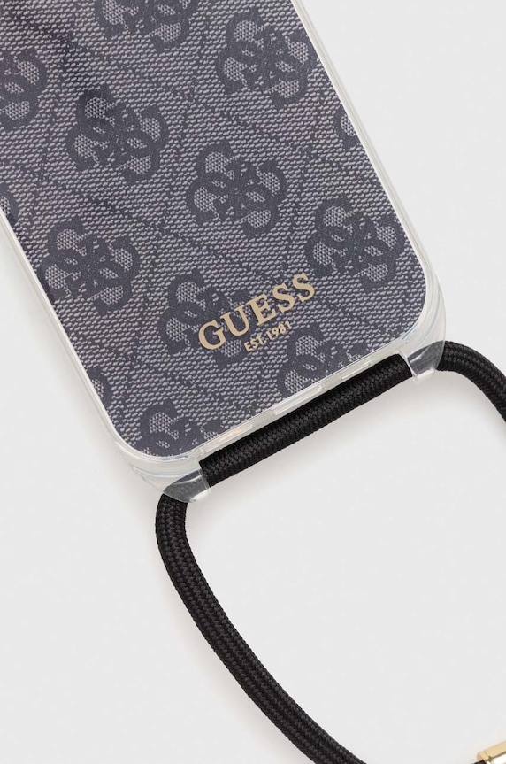 Akcesoria Guess etui na telefon iPhone 15 Pro 6.1" GUHCP15LHC4SEK czarny