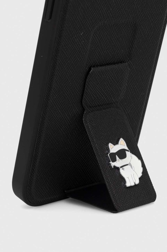 Puzdro na mobil Karl Lagerfeld iPhone 13 Pro Max 6.7'' čierna KLHCP13XGSACHPK