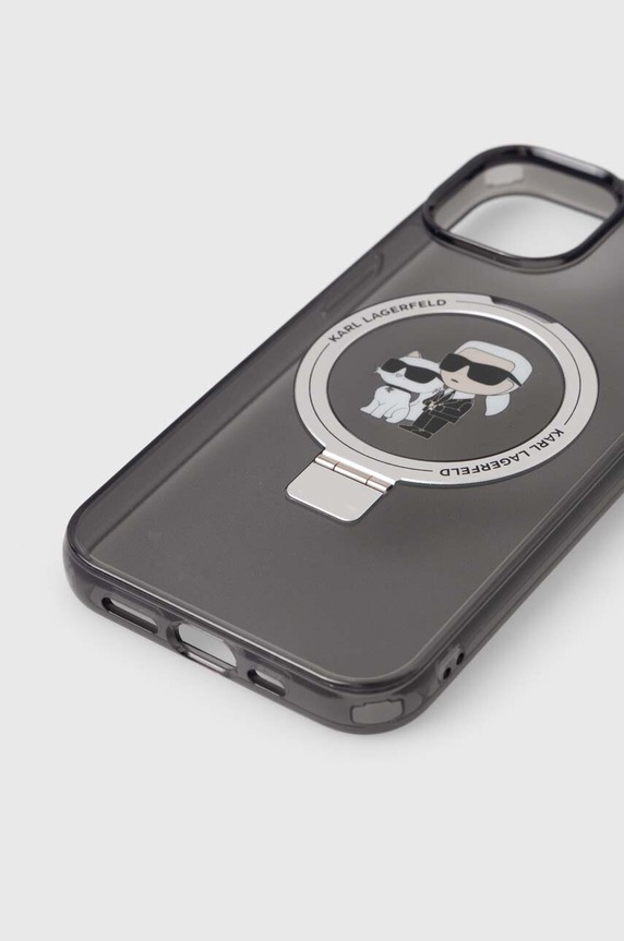 Doplnky Puzdro na mobil Karl Lagerfeld iPhone 14 / 15 / 13 6.1" KLHMP14SHMRSKCK čierna