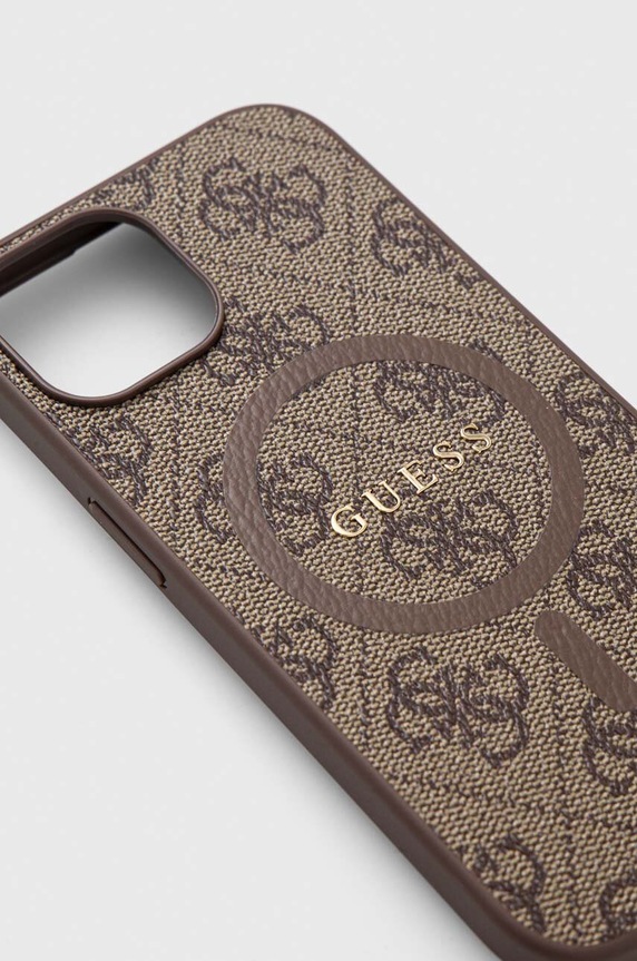 Etui za telefon Guess iPhone 15 / 14 / 13 6,1" GUHMP15SG4GFRW smeđa AA00