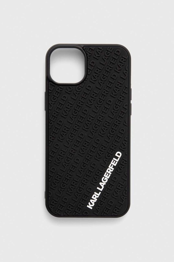 Obal na telefon Karl Lagerfeld iPhone 15 Plus / 14 Plus 6.7" na mobil černá KLHCP15M3DMKRLK