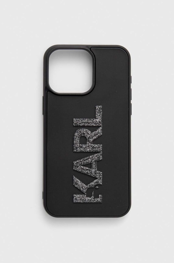 Karl Lagerfeld Husă pentru telefon iPhone 15 Pro Max 6.7" pentru telefon negru KLHCP15X3DMBKCK