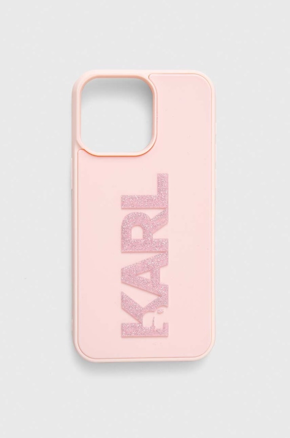 Θήκη κινητού Karl Lagerfeld iPhone 15 Pro Max 6.7" για τηλέφωνο ροζ KLHCP15X3DMBKCP