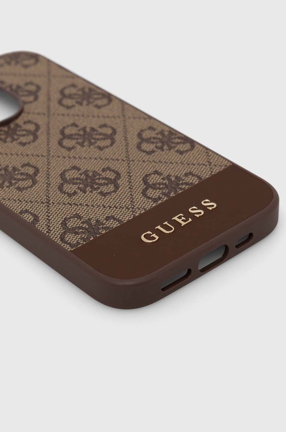 Guess telefon tok iPhone 15 Pro 6.1" GUHCP15LG4GLBR barna AA00