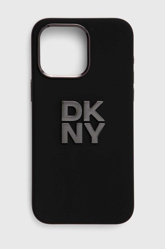 Dkny Husă pentru telefon iPhone 15 Pro Max pentru telefon negru DKHCP15XSMCBSK