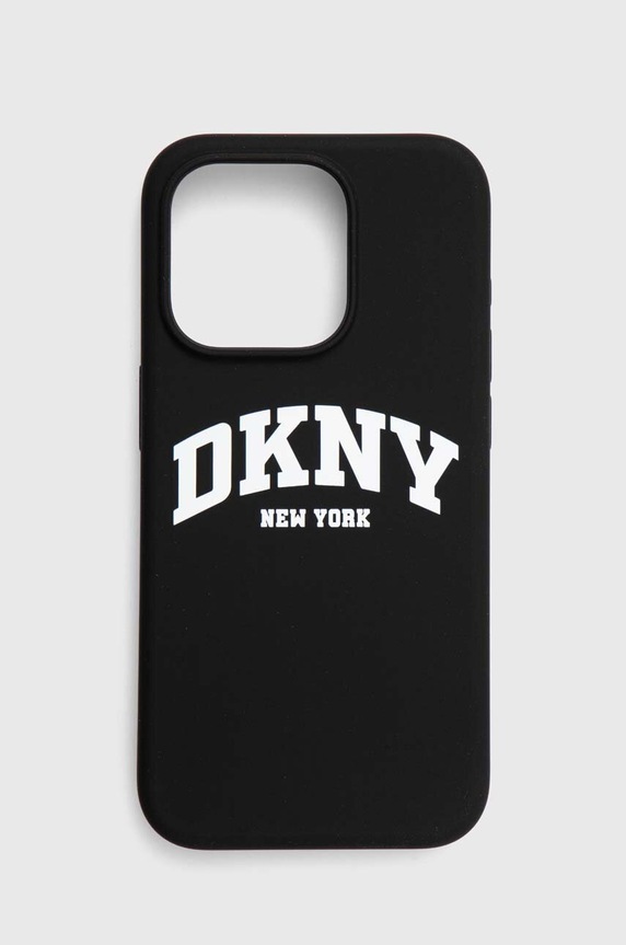 Puzdro na mobil Dkny iPhone 15 Pro 6.1" na mobil čierna DKHMP15LSNYACH