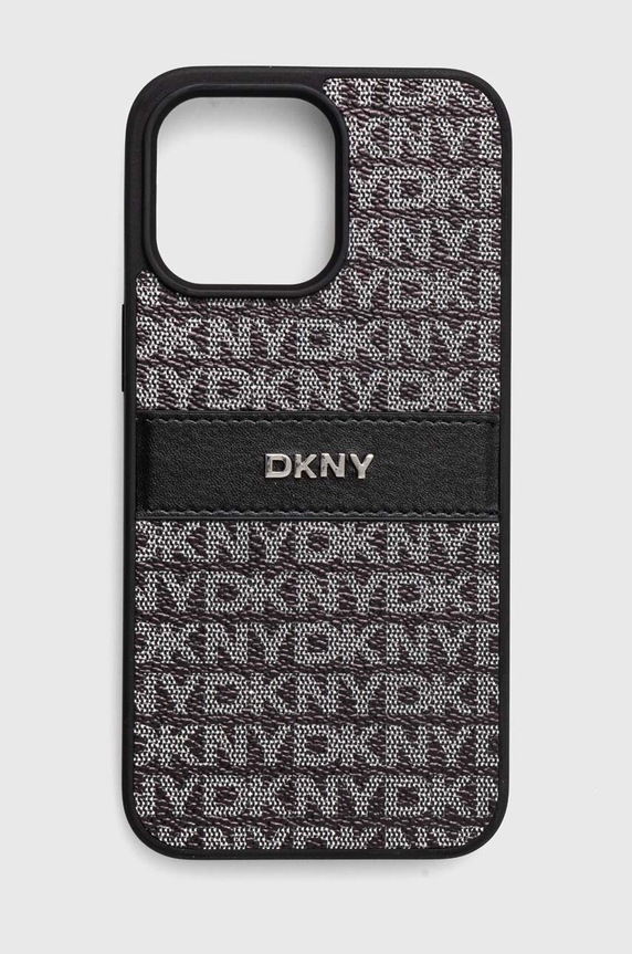 Dkny telefon tok iPhone 15 Pro Max 6.7 telefonhoz fekete DKHCP15XPRTHSLK
