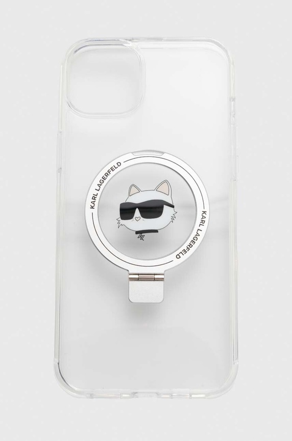 Karl Lagerfeld telefon tok iPhone 15 Plus / 14 Plus 6.7 telefonhoz fehér KLHMP15MHMRSCHH
