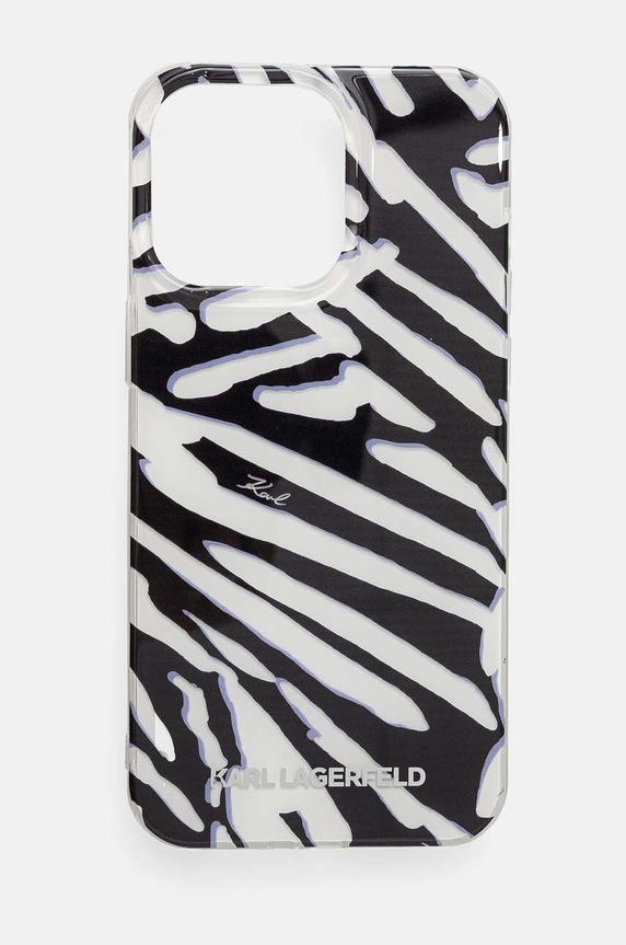 Obal na telefon Karl Lagerfeld iPhone 15 Pro Max 6.7 na mobil černá KLHCP15XHZBPKCCK
