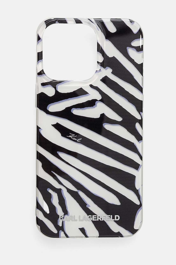 Obal na telefon Karl Lagerfeld iPhone 15 Pro Max 6.7 na mobil černá KLHCP15XHZBPKCCK