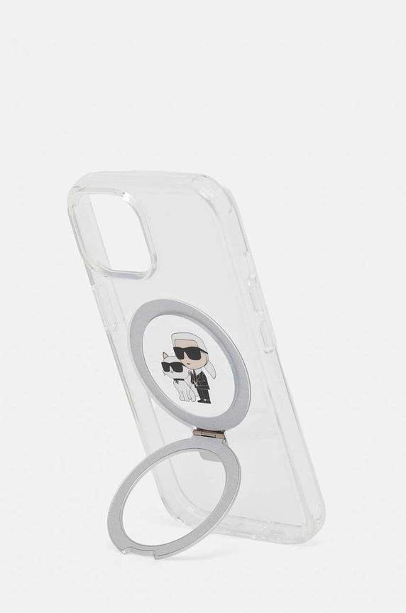 Dodaci Etui za telefon Karl Lagerfeld iPhone 15 / 14 / 13 6.1 KLHMP15SHMRSKCH transparentna