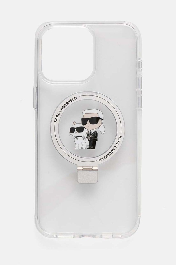 Karl Lagerfeld telefon tok iPhone 15 Pro Max 6.7 telefonhoz áttetsző KLHMP15XHMRSKCH