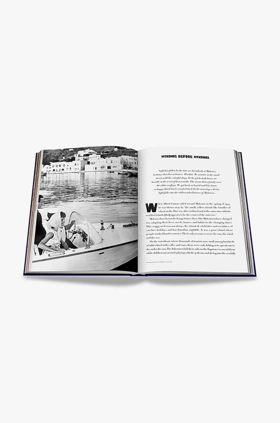 Kniha Assouline Mykonos Muse by Lizy Manola, English tmavomodrá 9781614286905