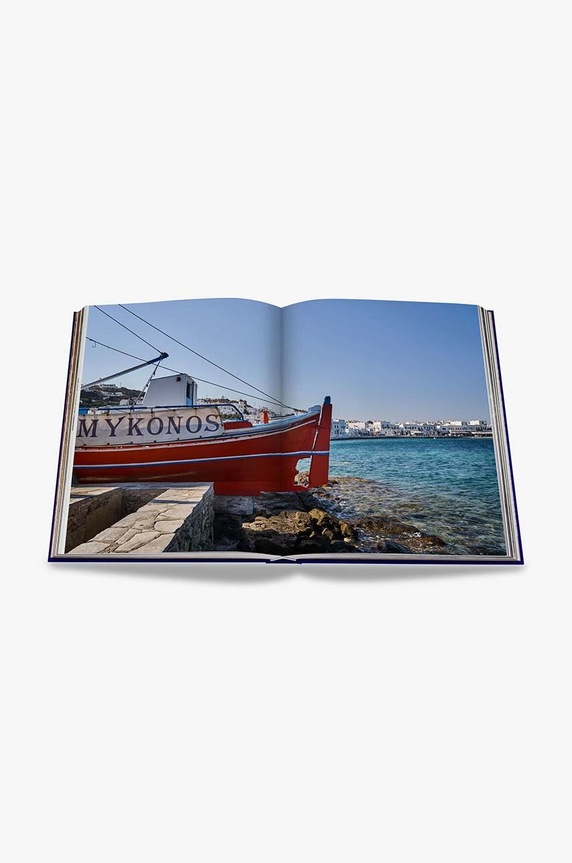 Kniha Assouline Mykonos Muse by Lizy Manola, English 9781614286905 tmavomodrá