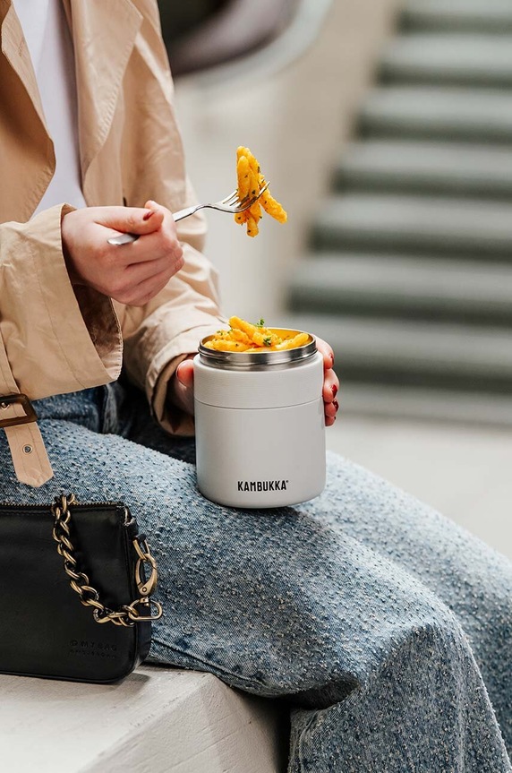 Termos posuda za hranu Kambukka Bora 600ml Chalk White 11.06013