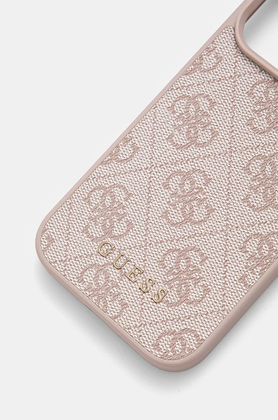 Guess etui pentru telefon iPhone 16 Pro 6.3 GUHCP16LG4GFPI roz AA00