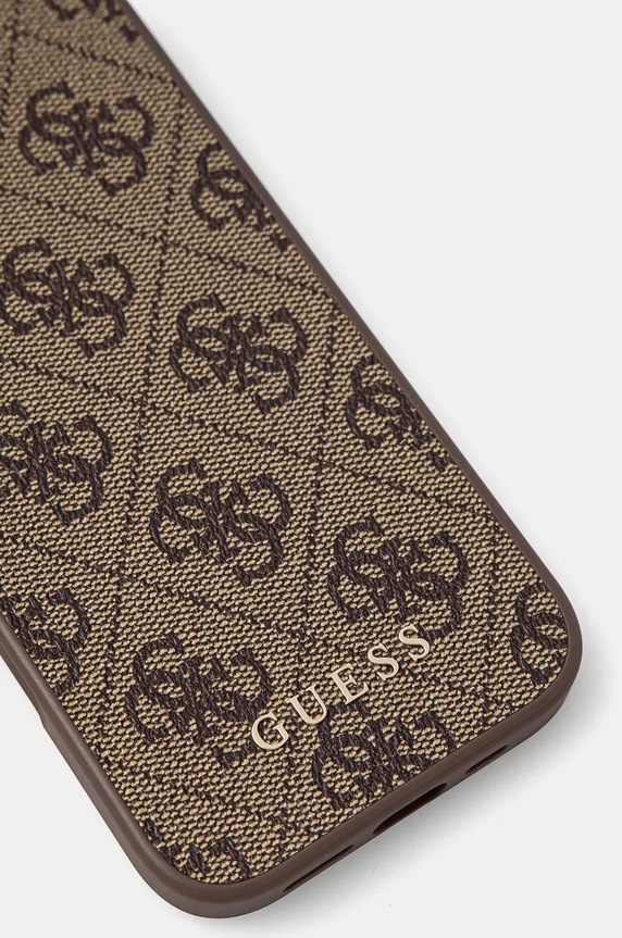 Θήκη κινητού Guess iPhone 16 6.1 GUHCP16SG4GFBR καφέ AA00