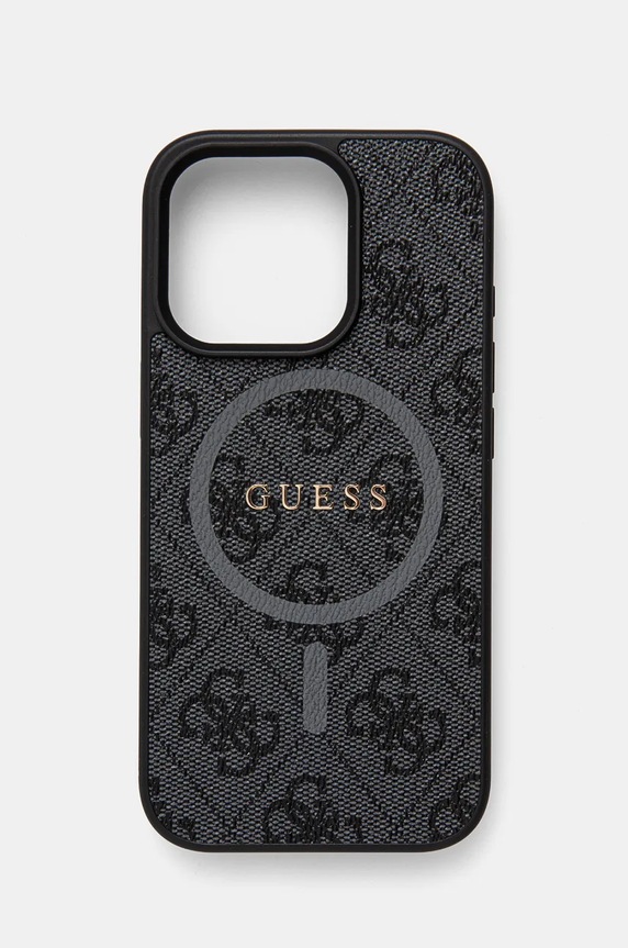 Чохол на телефон Guess iPhone 16 Pro 6.3 для телефону чорний GUHMP16LG4GFRK