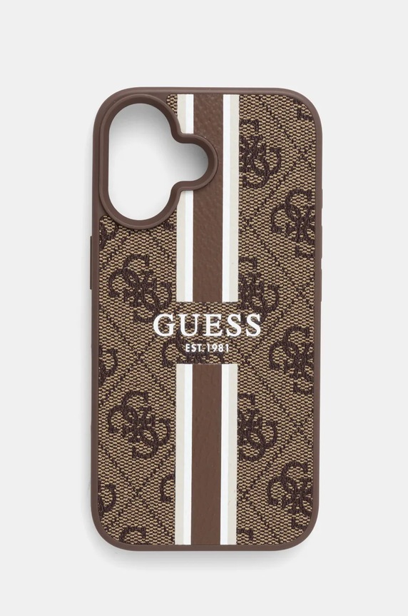 Etui za telefon Guess iPhone 16 6.1 za telefon smeđa GUHMP16SP4RPSW