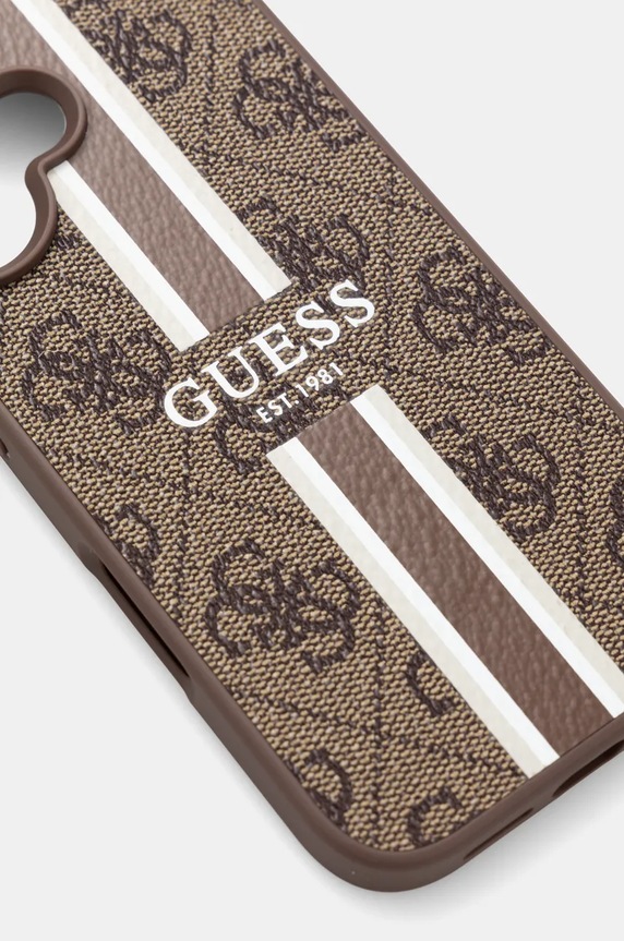 Etui za telefon Guess iPhone 16 6.1 GUHMP16SP4RPSW smeđa AA00