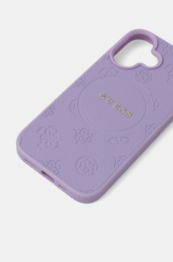 Guess etui pentru telefon iPhone 16 6.1 GUHMP16SPSAPSMEU violet AA00