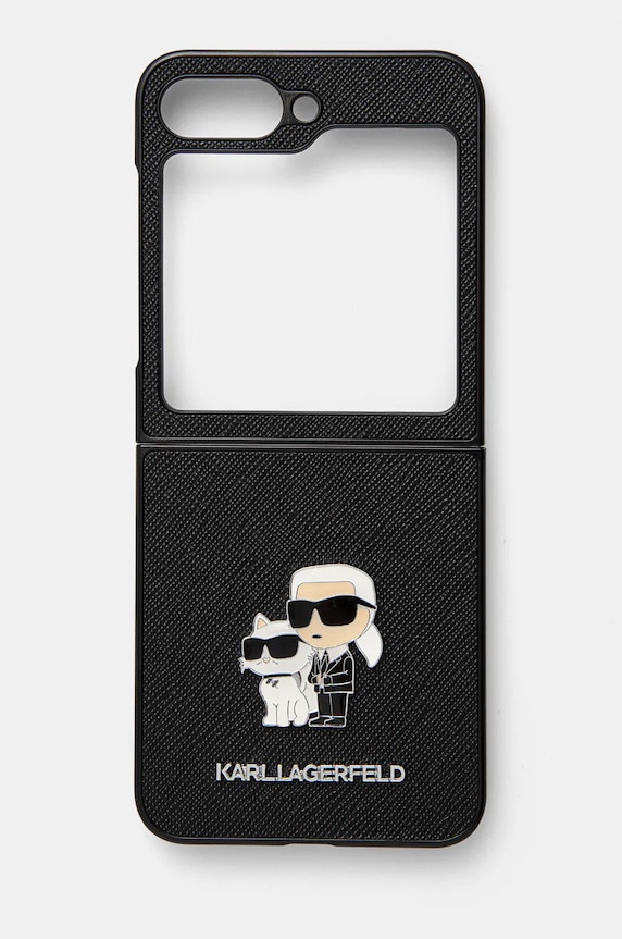 Obal na telefon Karl Lagerfeld Z Flip6 F741 na mobil černá KLHCZF6SAPKCNPK