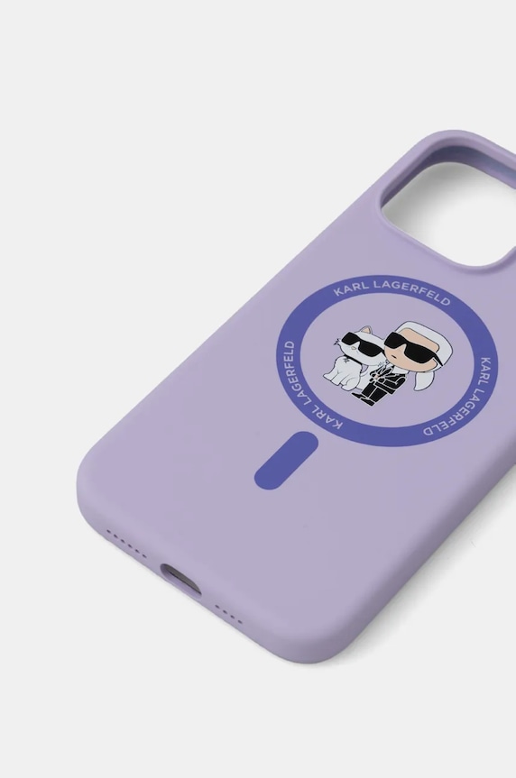 Karl Lagerfeld Husa pentru telefon iPhone 15 Pro Max 6.7 KLHMP15XSCMKCRHU violet AA00