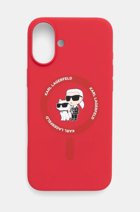Etui za telefon Karl Lagerfeld iPhone 16 Plus 6.7 za telefon crvena KLHMP16MSCMKCRHR