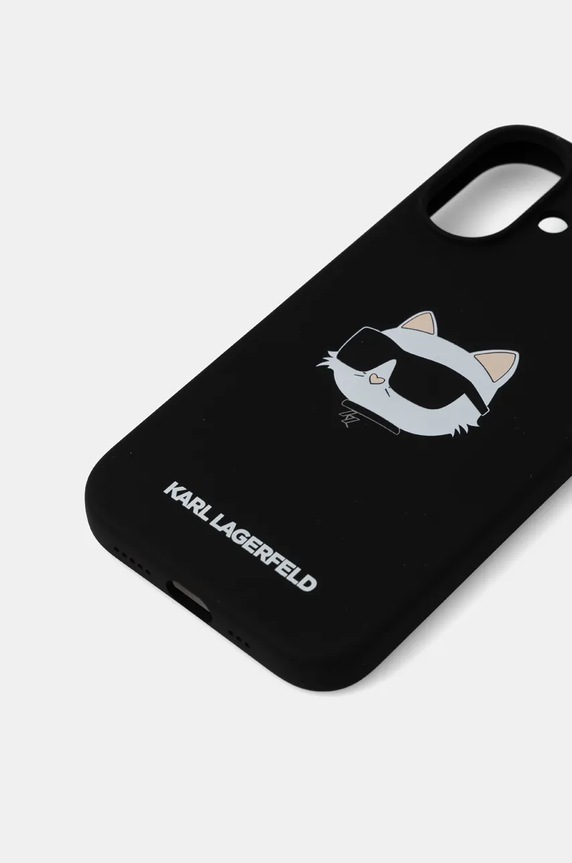 Karl Lagerfeld telefon tok iPhone 16 6.1 KLHMP16SSCHPPLK fekete AA00