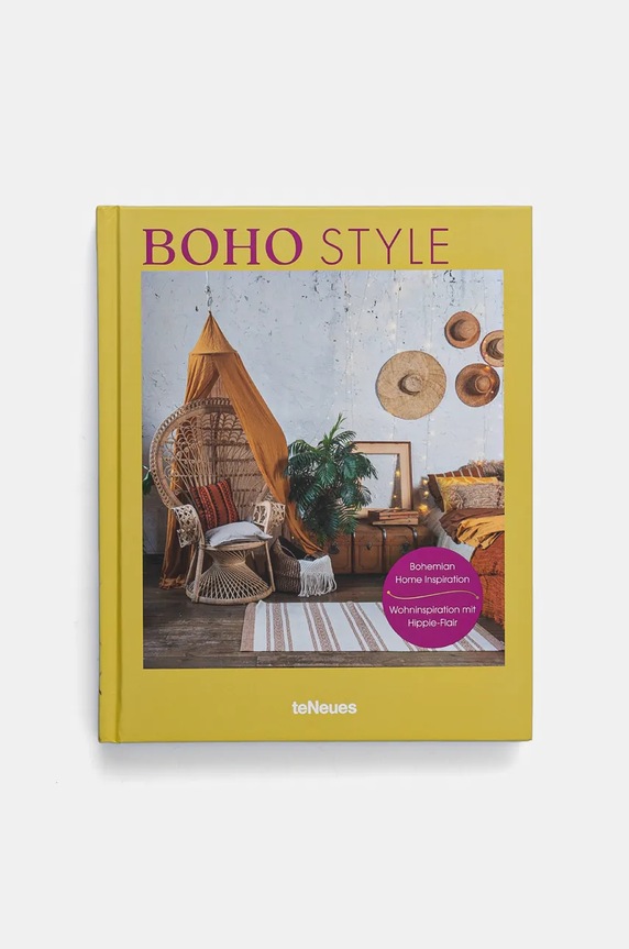 home & lifestyle książka Boho Style by Claire Bingham, English żółty 9783961715008