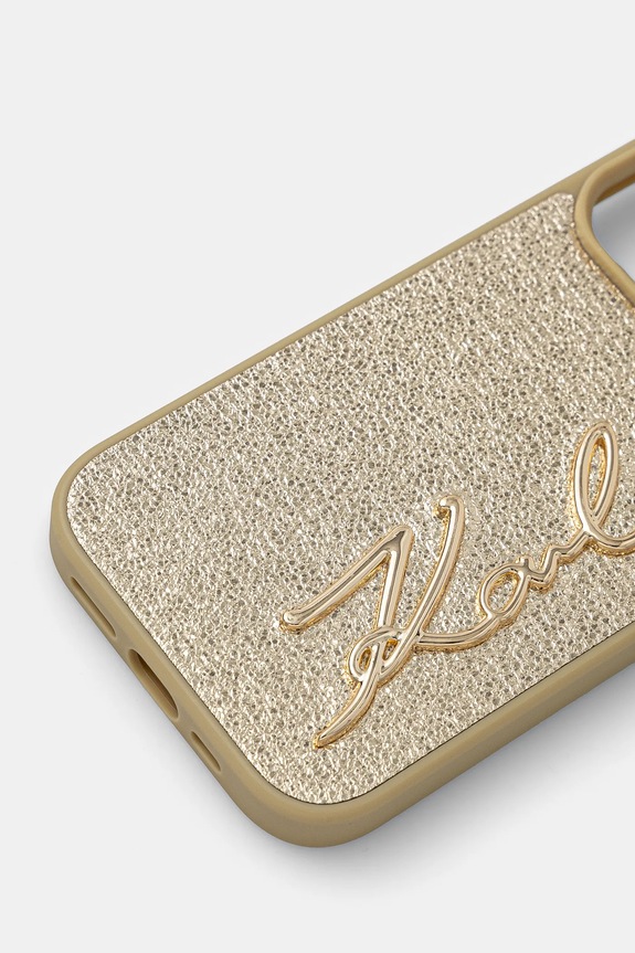 Karl Lagerfeld telefon tok iPhone 16 Pro 6.3 KLHCP16LPFMFBKMD arany AA00