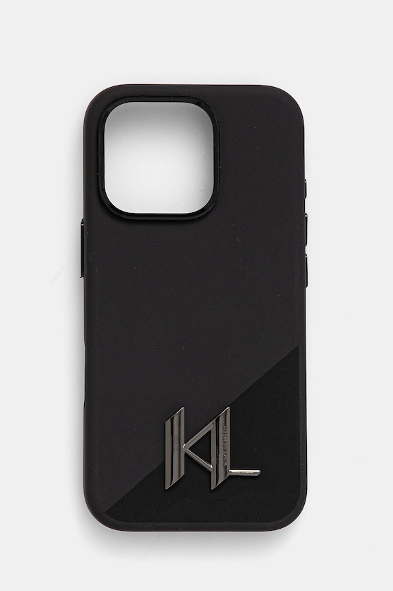 Karl Lagerfeld etui na telefon iPhone 16 Pro 6.3 na telefon czarny KLHMP16LSCMKMPCK