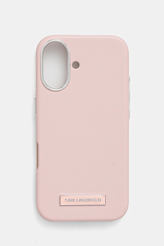 Karl Lagerfeld etui pentru telefon iPhone 16 6.1 pentru telefon roz KLHMP16SPGMSRPP