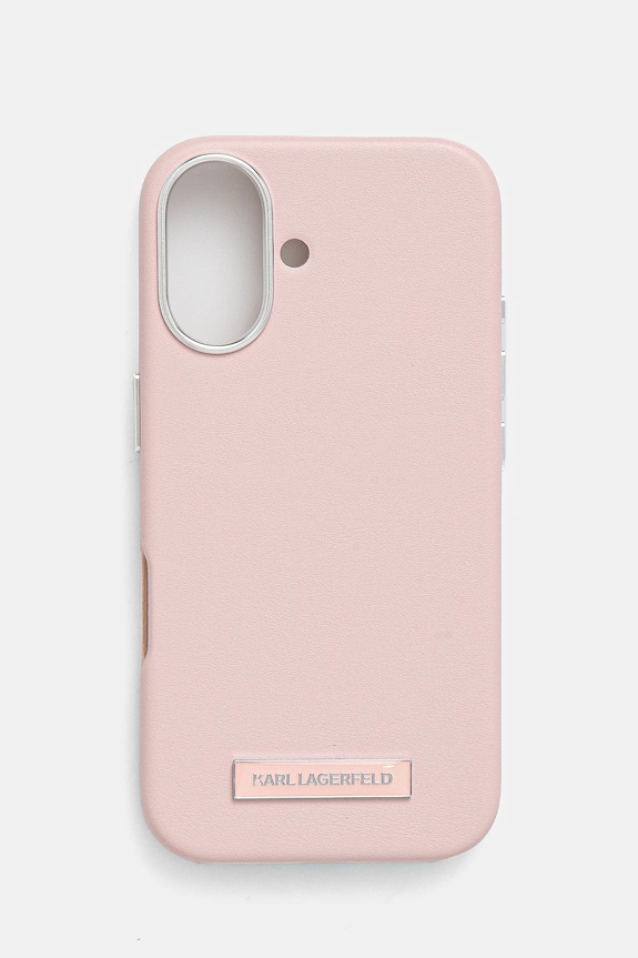 Karl Lagerfeld etui pentru telefon iPhone 16 6.1 pentru telefon roz KLHMP16SPGMSRPP