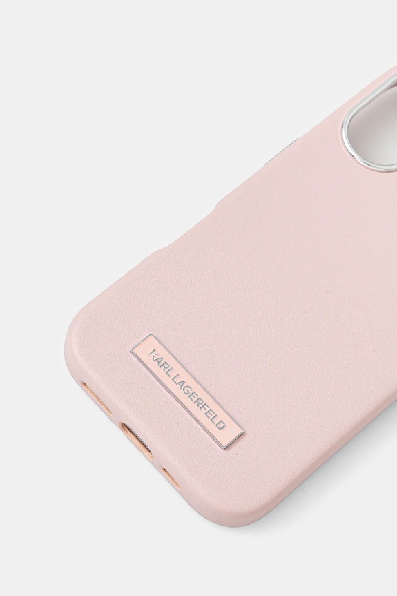 Karl Lagerfeld etui pentru telefon iPhone 16 6.1 KLHMP16SPGMSRPP roz AA00