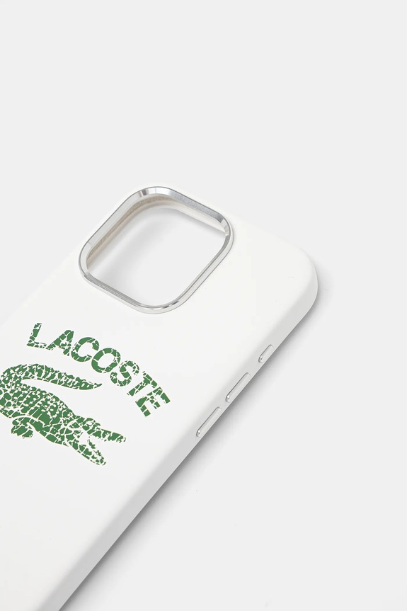 Lacoste custodia per telefono iPhone 16 Pro 6.3 LCHMP16LUCRH bianco AA00