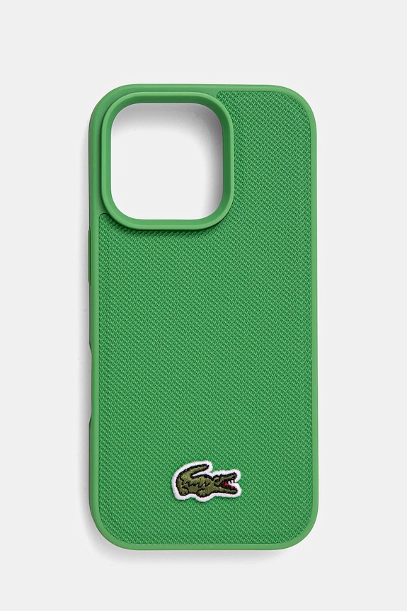 Lacoste etui na telefon iPhone 16 Pro 6.3 na telefon zielony LCHMP16LPVCN