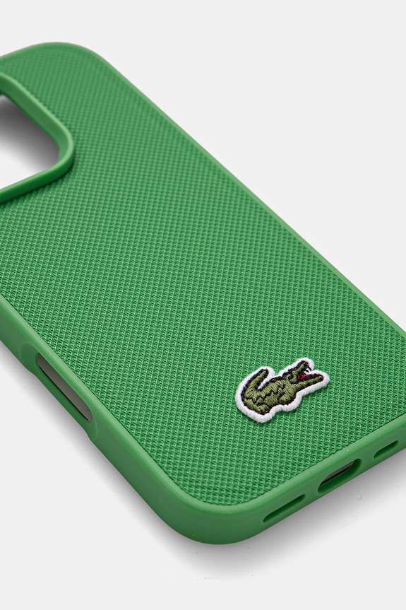Lacoste etui na telefon iPhone 16 Pro 6.3 LCHMP16LPVCN zielony AA00