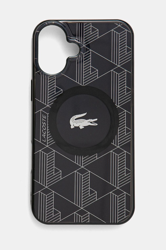 Θήκη κινητού Lacoste iPhone 16 Plus 6.7 για τηλέφωνο μαύρο LCHMP16MUBSK