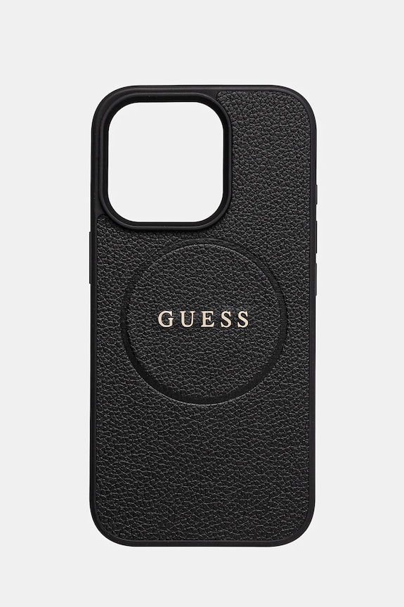 Obal na telefon Guess iPhone 16 Pro 6.3 na mobil černá GUHMP16LPGHSMMK