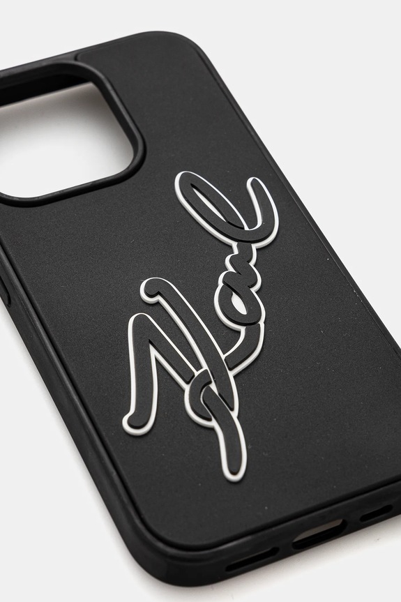 Karl Lagerfeld etui na telefon iPhone 15 Pro 6.1 KLHCP15L3DRKSDLK czarny AA00