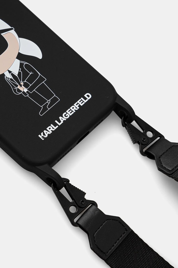 Karl Lagerfeld custodia per telefono iPhone 15 Pro Max 6.7 KLHCP15XSCBSKNK nero AA00