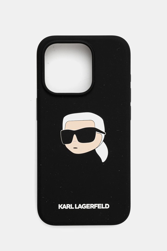 Θήκη κινητού Karl Lagerfeld iPhone 15 Pro 6.1 μαύρο KLHMP15LSKHPPLK
