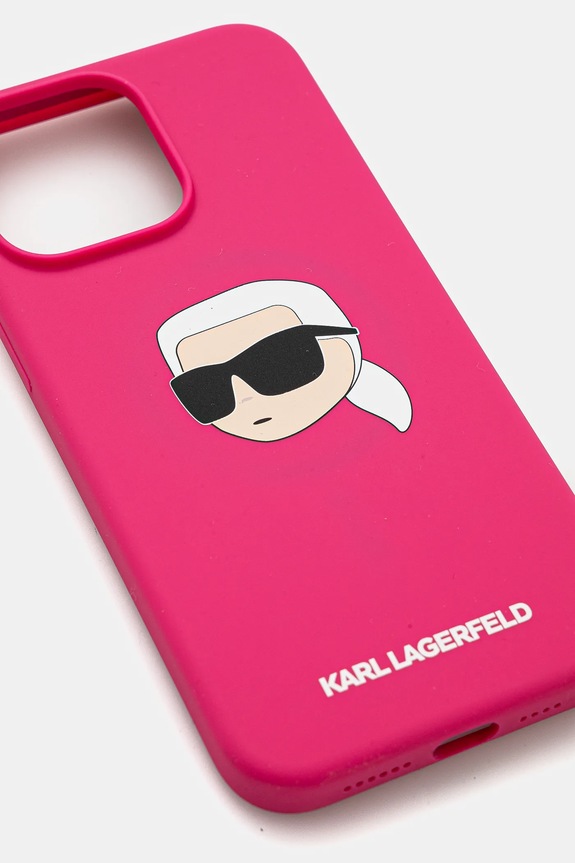 Karl Lagerfeld custodia per telefono iPhone 15 Pro Max 6.7 KLHMP15XSKHPPLF rosa AA00
